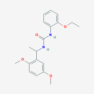 molecular formula C19H24N2O4 B4128190 N-[1-(2,5-dimethoxyphenyl)ethyl]-N'-(2-ethoxyphenyl)urea 