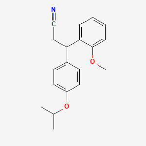 molecular formula C19H21NO2 B4128203 3-(4-isopropoxyphenyl)-3-(2-methoxyphenyl)propanenitrile 