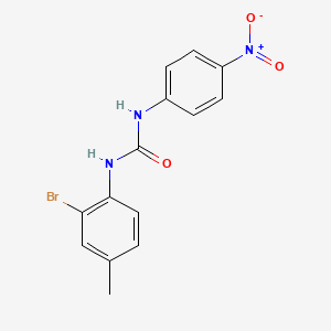 N-(2-bromo-4-methylphenyl)-N'-(4-nitrophenyl)urea