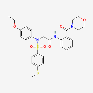 N~2~-(4-ethoxyphenyl)-N~2~-{[4-(methylthio)phenyl]sulfonyl}-N~1~-[2-(4-morpholinylcarbonyl)phenyl]glycinamide