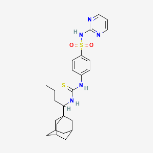 4-[({[1-(1-adamantyl)butyl]amino}carbonothioyl)amino]-N-2-pyrimidinylbenzenesulfonamide