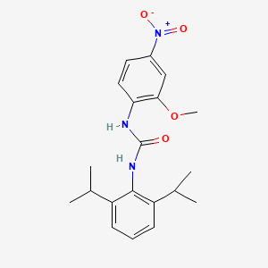 molecular formula C20H25N3O4 B4128302 N-(2,6-diisopropylphenyl)-N'-(2-methoxy-4-nitrophenyl)urea 