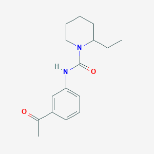 N-(3-acetylphenyl)-2-ethyl-1-piperidinecarboxamide