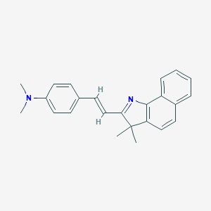 molecular formula C24H24N2 B412834 4-[(E)-2-(3,3-dimethylbenzo[g]indol-2-yl)ethenyl]-N,N-dimethylaniline 