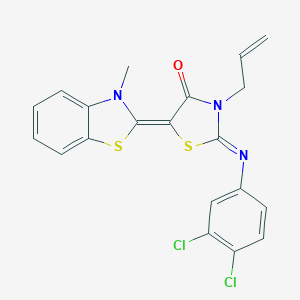 3-allyl-2-[(3,4-dichlorophenyl)imino]-5-(3-methyl-1,3-benzothiazol-2(3H)-ylidene)-1,3-thiazolidin-4-one