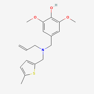 4-({allyl[(5-methyl-2-thienyl)methyl]amino}methyl)-2,6-dimethoxyphenol