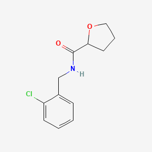 molecular formula C12H14ClNO2 B4128398 N-(2-chlorobenzyl)tetrahydro-2-furancarboxamide 