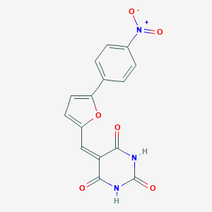 5-((5-(4-nitrophenyl)furan-2-yl)methylene)pyrimidine-2,4,6(1H,3H,5H)-trione