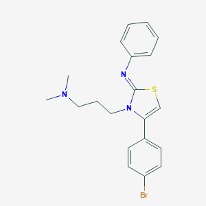 N-{4-(4-bromophenyl)-3-[3-(dimethylamino) propyl]thiazol-2(3H)-ylidene}aniline