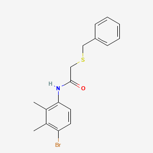 2-(benzylthio)-N-(4-bromo-2,3-dimethylphenyl)acetamide
