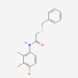 molecular formula C17H18BrNOS B4128484 2-(benzylthio)-N-(4-bromo-2,3-dimethylphenyl)acetamide 