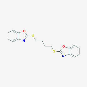 2-{[4-(1,3-Benzoxazol-2-ylsulfanyl)butyl]sulfanyl}-1,3-benzoxazole