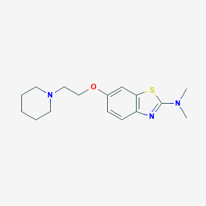 N,N-dimethyl-6-(2-piperidin-1-ylethoxy)-1,3-benzothiazol-2-amine