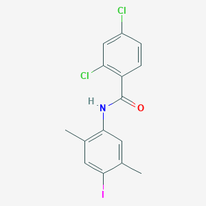 molecular formula C15H12Cl2INO B4128512 2,4-dichloro-N-(4-iodo-2,5-dimethylphenyl)benzamide 