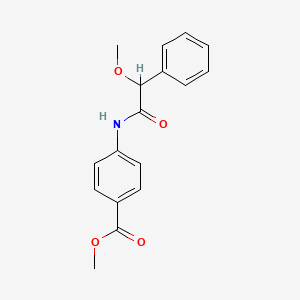 molecular formula C17H17NO4 B4128542 methyl 4-{[methoxy(phenyl)acetyl]amino}benzoate 