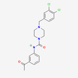 N-(3-acetylphenyl)-4-(3,4-dichlorobenzyl)-1-piperazinecarboxamide