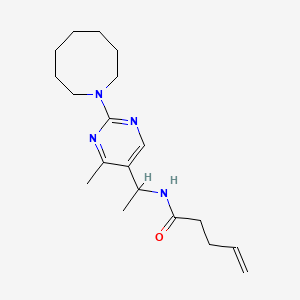 N-{1-[2-(1-azocanyl)-4-methyl-5-pyrimidinyl]ethyl}-4-pentenamide