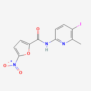molecular formula C11H8IN3O4 B4128589 N-(5-iodo-6-methyl-2-pyridinyl)-5-nitro-2-furamide 
