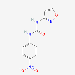 molecular formula C10H8N4O4 B4128602 N-3-isoxazolyl-N'-(4-nitrophenyl)urea 