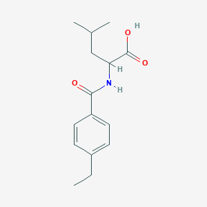 molecular formula C15H21NO3 B4128614 N-(4-ethylbenzoyl)leucine 