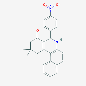 2,2-dimethyl-5-(4-nitrophenyl)-2,3,5,6-tetrahydrobenzo[a]phenanthridin-4(1H)-one
