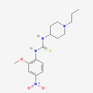 N-(2-methoxy-4-nitrophenyl)-N'-(1-propyl-4-piperidinyl)thiourea