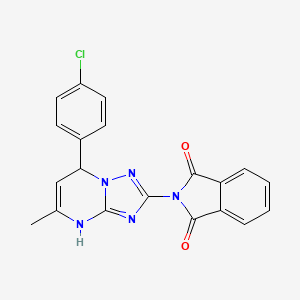 2-[7-(4-chlorophenyl)-5-methyl-4,7-dihydro[1,2,4]triazolo[1,5-a]pyrimidin-2-yl]-1H-isoindole-1,3(2H)-dione