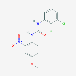 molecular formula C14H11Cl2N3O4 B4128689 N-(2,3-dichlorophenyl)-N'-(4-methoxy-2-nitrophenyl)urea 