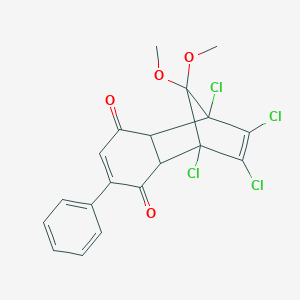 1,8,9,10-Tetrachloro-11,11-dimethoxy-4-phenyltricyclo[6.2.1.02,7]undeca-4,9-diene-3,6-dione