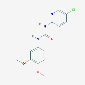 molecular formula C14H14ClN3O3 B4128748 N-(5-chloro-2-pyridinyl)-N'-(3,4-dimethoxyphenyl)urea 