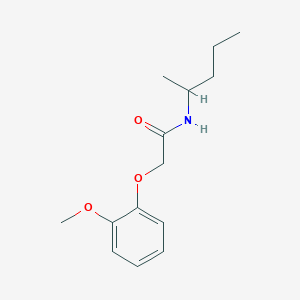 molecular formula C14H21NO3 B4128826 2-(2-methoxyphenoxy)-N-(1-methylbutyl)acetamide 