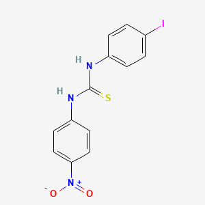 molecular formula C13H10IN3O2S B4128843 N-(4-iodophenyl)-N'-(4-nitrophenyl)thiourea 