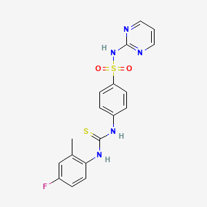4-({[(4-fluoro-2-methylphenyl)amino]carbonothioyl}amino)-N-2-pyrimidinylbenzenesulfonamide