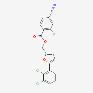 [5-(2,3-dichlorophenyl)-2-furyl]methyl 4-cyano-2-fluorobenzoate