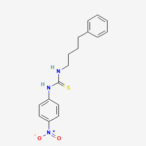 molecular formula C17H19N3O2S B4128918 N-(4-nitrophenyl)-N'-(4-phenylbutyl)thiourea 