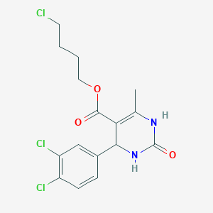 4-Chlorobutyl 4-(3,4-dichlorophenyl)-6-methyl-2-oxo-1,2,3,4-tetrahydro-5-pyrimidinecarboxylate