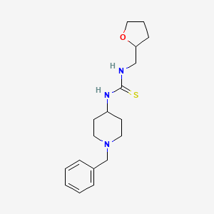 molecular formula C18H27N3OS B4128968 N-(1-benzyl-4-piperidinyl)-N'-(tetrahydro-2-furanylmethyl)thiourea 