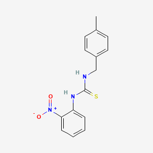 molecular formula C15H15N3O2S B4128989 N-(4-methylbenzyl)-N'-(2-nitrophenyl)thiourea 