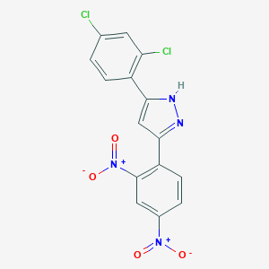 5-(2,4-dichlorophenyl)-3-(2,4-dinitrophenyl)-1H-pyrazole