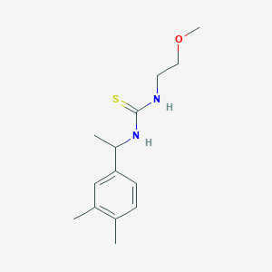 molecular formula C14H22N2OS B4129009 N-[1-(3,4-dimethylphenyl)ethyl]-N'-(2-methoxyethyl)thiourea 