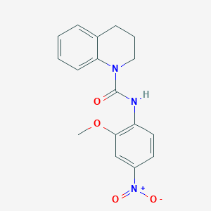 molecular formula C17H17N3O4 B4129012 N-(2-methoxy-4-nitrophenyl)-3,4-dihydro-1(2H)-quinolinecarboxamide 