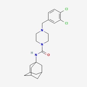 molecular formula C22H29Cl2N3O B4129015 N-1-adamantyl-4-(3,4-dichlorobenzyl)-1-piperazinecarboxamide 