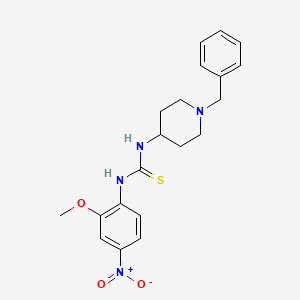 molecular formula C20H24N4O3S B4129045 N-(1-benzyl-4-piperidinyl)-N'-(2-methoxy-4-nitrophenyl)thiourea 