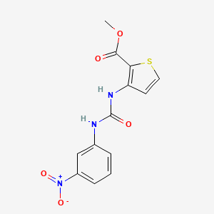 molecular formula C13H11N3O5S B4129047 methyl 3-({[(3-nitrophenyl)amino]carbonyl}amino)-2-thiophenecarboxylate 