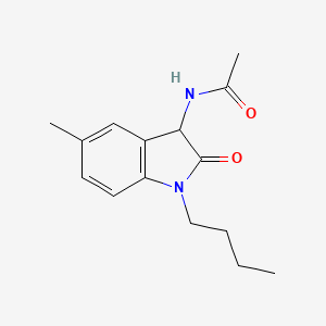 molecular formula C15H20N2O2 B4129054 N-(1-butyl-5-methyl-2-oxo-2,3-dihydro-1H-indol-3-yl)acetamide 