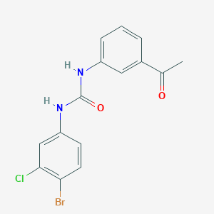 molecular formula C15H12BrClN2O2 B4129087 N-(3-acetylphenyl)-N'-(4-bromo-3-chlorophenyl)urea 