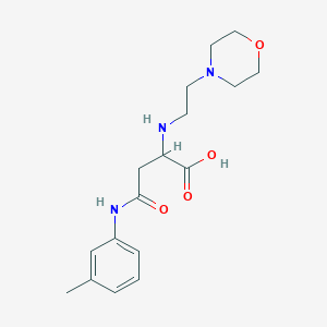 molecular formula C17H25N3O4 B4129095 N~4~-(3-methylphenyl)-N~2~-[2-(4-morpholinyl)ethyl]asparagine 