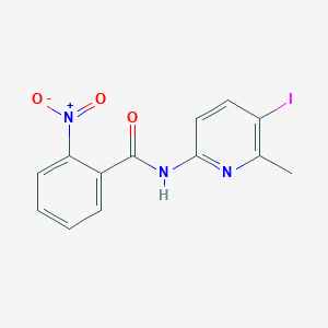molecular formula C13H10IN3O3 B4129102 N-(5-iodo-6-methyl-2-pyridinyl)-2-nitrobenzamide 