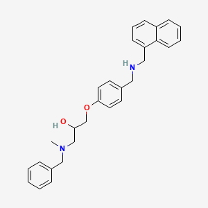 molecular formula C29H32N2O2 B4129116 1-[benzyl(methyl)amino]-3-(4-{[(1-naphthylmethyl)amino]methyl}phenoxy)-2-propanol 