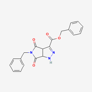 benzyl 5-benzyl-4,6-dioxo-1,3a,4,5,6,6a-hexahydropyrrolo[3,4-c]pyrazole-3-carboxylate